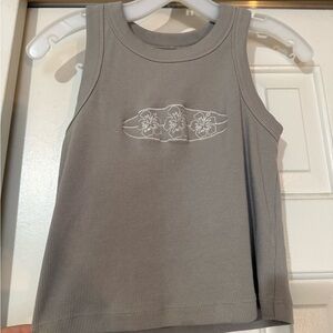 KMM Gray Floral Tank